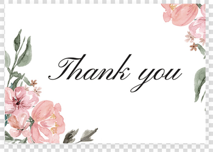 Printable Pink And Green Thank You Cards By Littlesizzle   Transparent Thank You Card Png  Png DownloadTransparent PNG