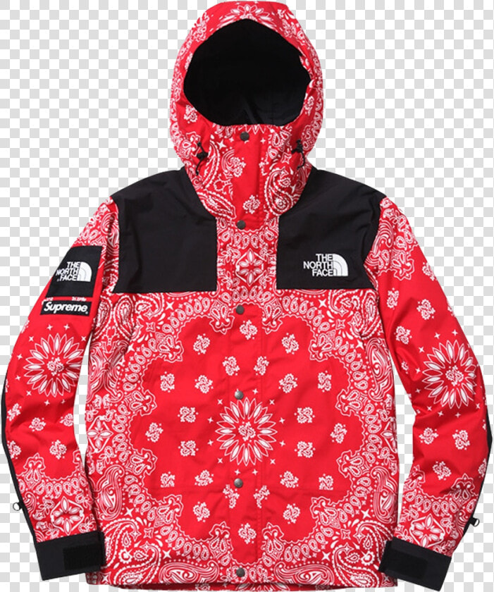 Supreme X North Face Red Bandana  HD Png DownloadTransparent PNG