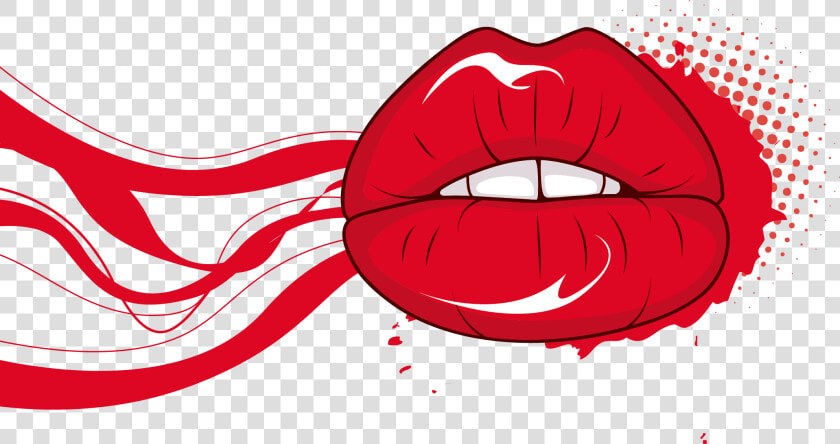 Lip Red Mouth   Vector Red Lips Png  Transparent PngTransparent PNG