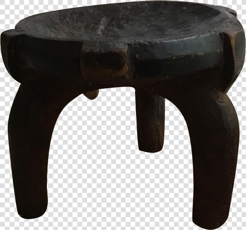 Carved African Hehe Three Legged Stool  Tanzania   End Table  HD Png DownloadTransparent PNG