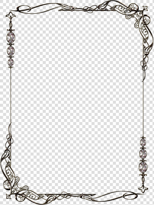 Pattern Scope 3 By Lyotta Frame Clipart  Borders For   Black And White Word Frame  HD Png DownloadTransparent PNG