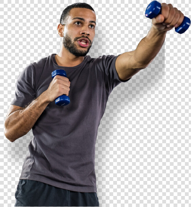 Man Working Out With Dumbells   Athlete  HD Png DownloadTransparent PNG