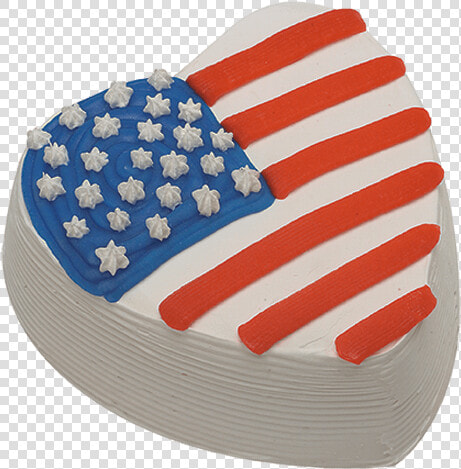 Heart Shaped Flag Ice Cream Cake   Heart Shaped Flag Cake  HD Png DownloadTransparent PNG