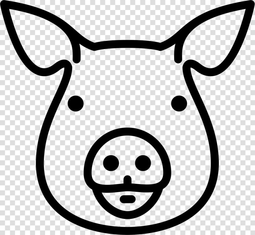 Pig Head   Pig Head Drawing Easy  HD Png DownloadTransparent PNG