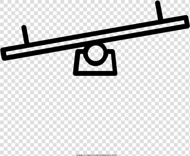 Seesaw Coloring Page   Sniper Rifle  HD Png DownloadTransparent PNG