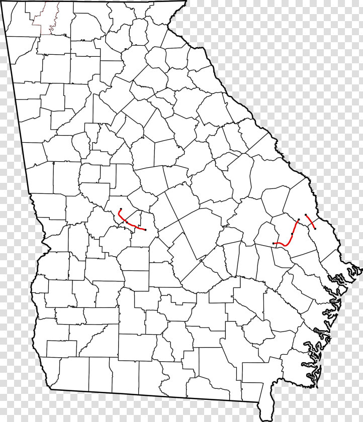 Georgia Midland Railroad Route Map   Dahlonega Ga On Map  HD Png DownloadTransparent PNG