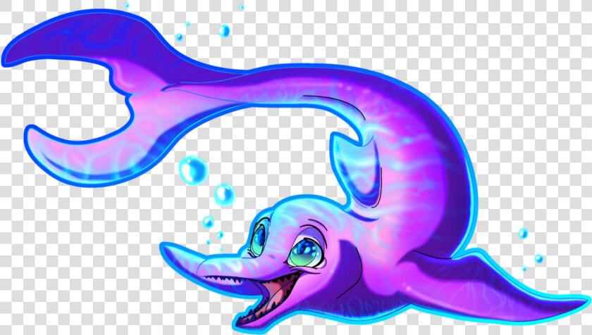 Dolphin Clipart Sunset   Cartoon Amazon River River Dolphin Draw  HD Png DownloadTransparent PNG