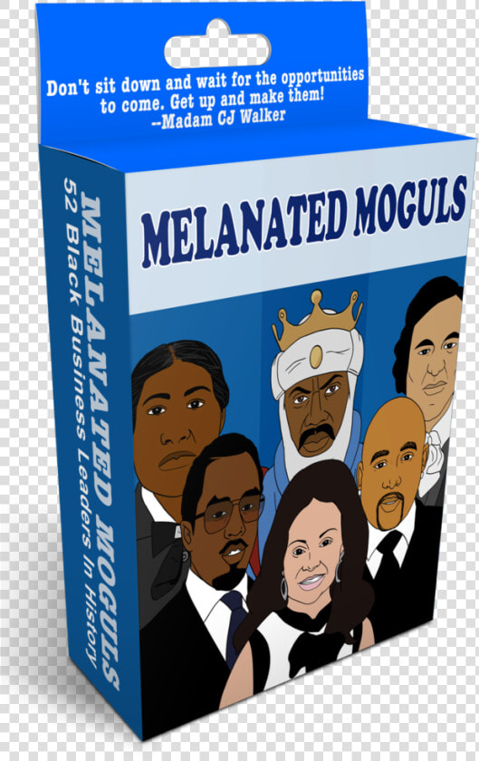 Melanated Moguls Flashcards Black Business Leaders   Cartoon  HD Png DownloadTransparent PNG