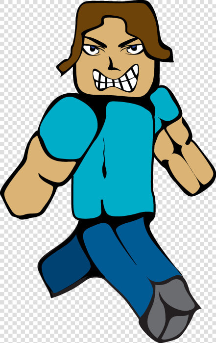 Minecraft Steve Smiling With Hands Clipart   Png Download   Minecraft Steve Transparent Background  Png DownloadTransparent PNG