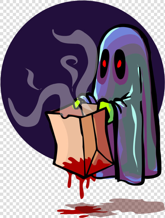 Scary Ghost Trick Or Treating  HD Png DownloadTransparent PNG