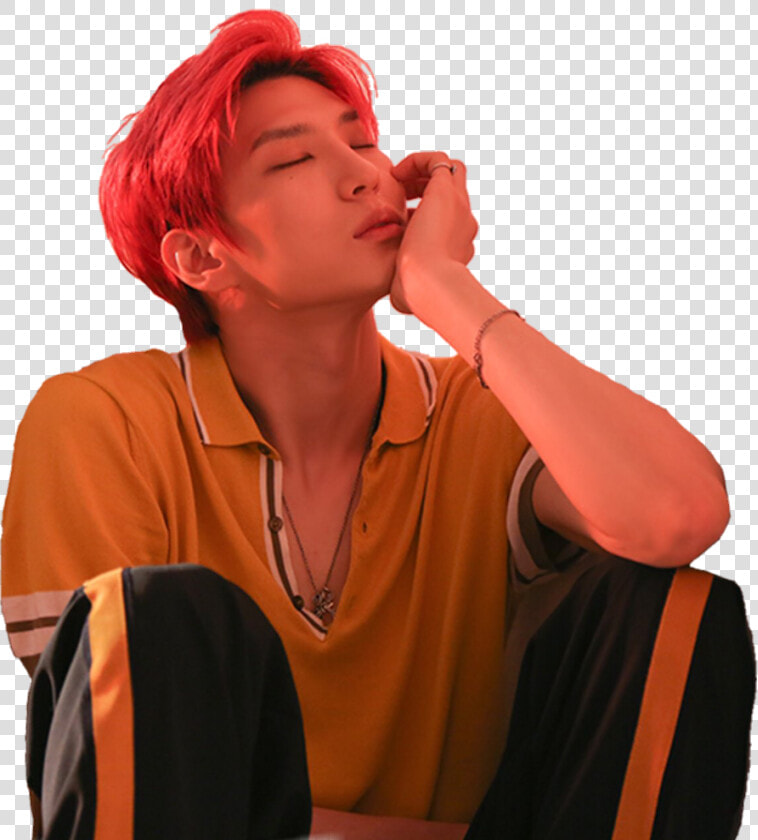  vixx  leo  vixxleo  jungtaekwoon  kpop  music  korea   Red Hair  HD Png DownloadTransparent PNG