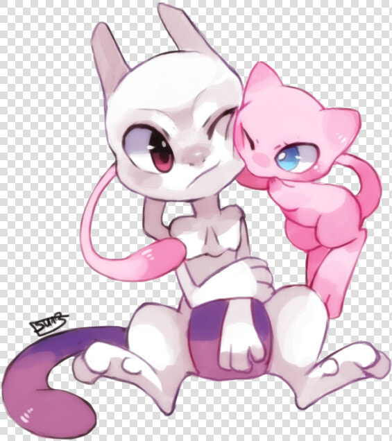 Pokémon X And Y Pikachu Ash Ketchum Cat Pink Mammal   Cute Mew And Mewtwo  HD Png DownloadTransparent PNG