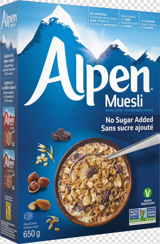 Alpen Muesli No Sugar Added  HD Png DownloadTransparent PNG