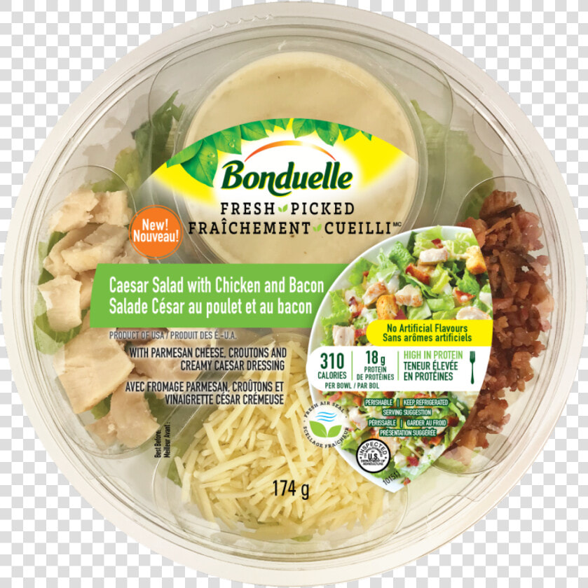 Caesar Salad With Chicken And Bacon  HD Png DownloadTransparent PNG
