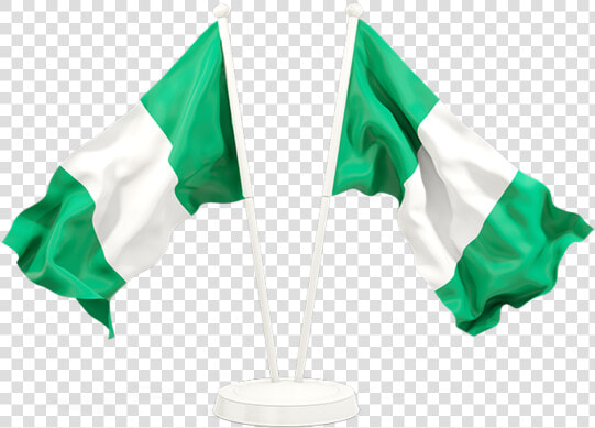 Two Waving Flags   Waving Nigerian Flag Png  Transparent PngTransparent PNG