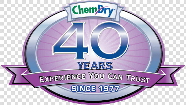 40 Years Of Experience You Can Trust Badge   Chem Dry  HD Png DownloadTransparent PNG