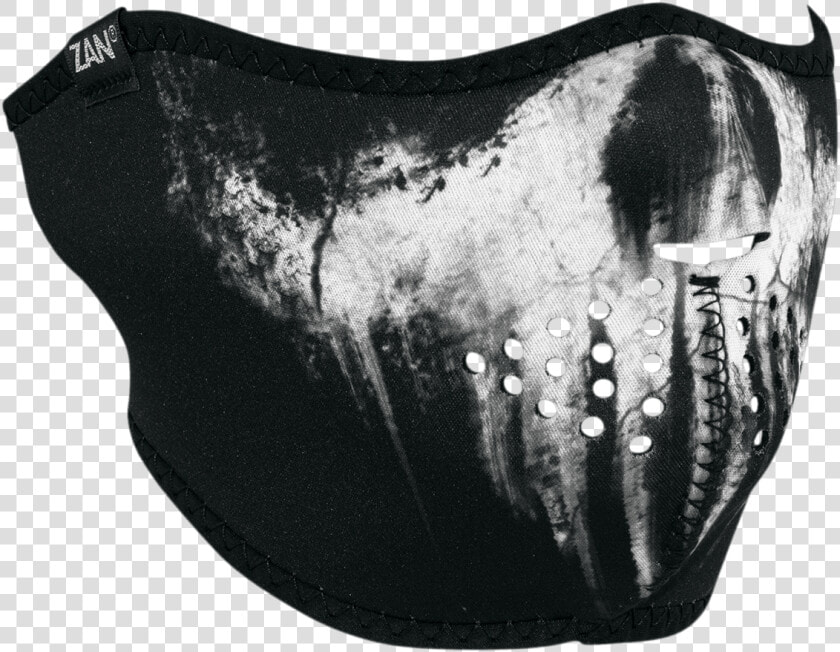 Zanheadgear Neoprene Half Face Mask Skull Ghost  HD Png DownloadTransparent PNG