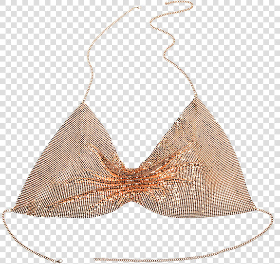 Embellished Sequins Bra Body Chain   Top  HD Png DownloadTransparent PNG
