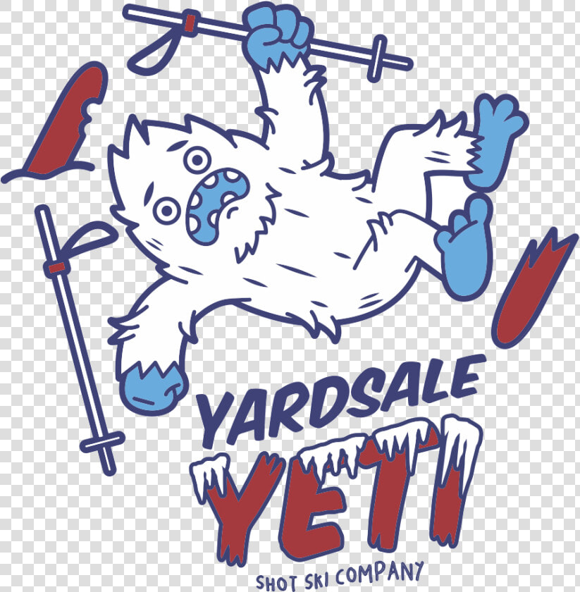 Ski Yard Sale Cartoon   Png Download   Yardsale Yeti  Transparent PngTransparent PNG