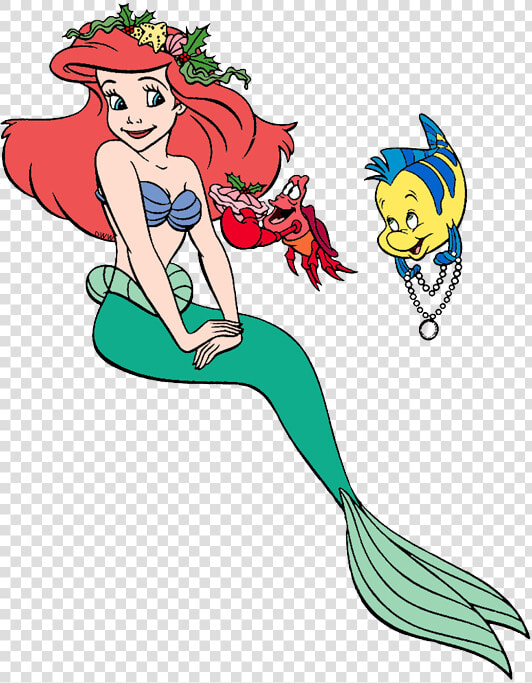 Little Mermaid Ariel And Flounder  HD Png DownloadTransparent PNG