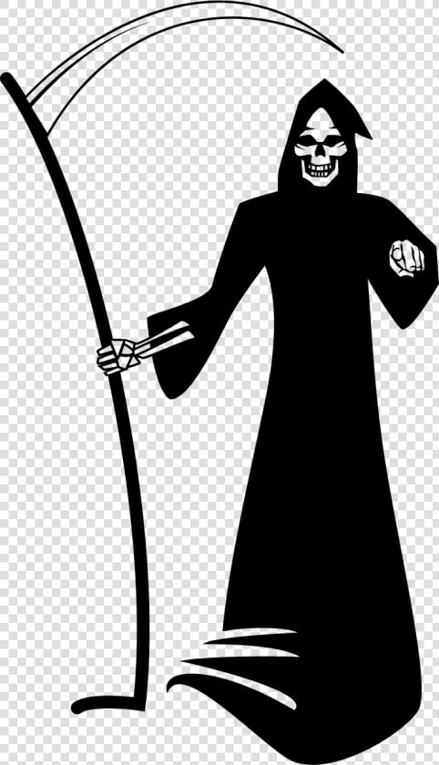 Symbols Of Death Silhouette Clip Art   Death Silhouette  HD Png DownloadTransparent PNG