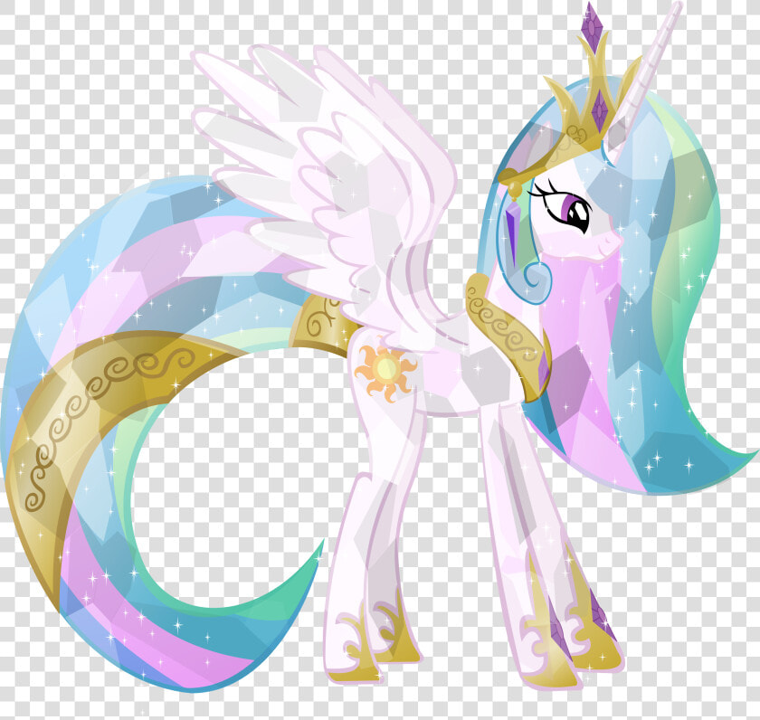 My Little Pony Princess Celestia Crystal  HD Png DownloadTransparent PNG