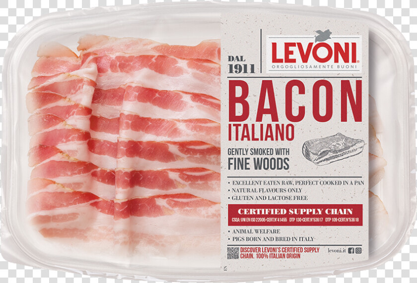 Levoni Salumi Affettati 1911 Pancetta Affumicata Eng   Cotto Ham  HD Png DownloadTransparent PNG