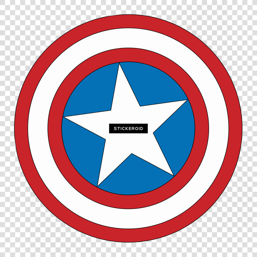 Captain America Logo Round Clipart   Png Download   Child In A Landscape  from Mcguire Scrapbook   Transparent PngTransparent PNG