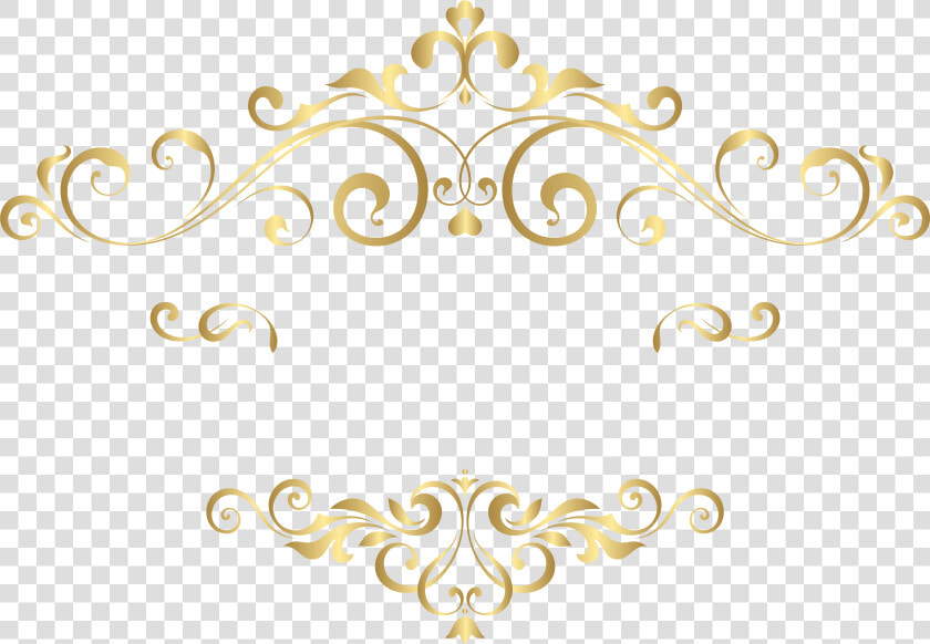 Decorative Element Png Clipart Image​   Transparent Golden Flower Png  Png DownloadTransparent PNG