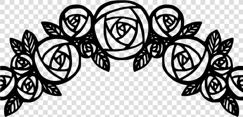 Black And White Rose Clipart   Png Download   Roses Clipart Black And White  Transparent PngTransparent PNG