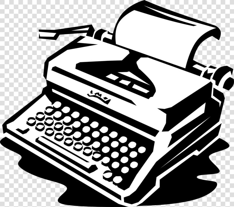 Vector Illustration Of Typewriter Mechanical Machine   Type Writing Machine Clipart  HD Png DownloadTransparent PNG