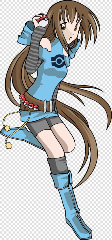 Pokemon Trainer Girl Art   Png Download   Custom Pokemon Trainer Female  Transparent PngTransparent PNG