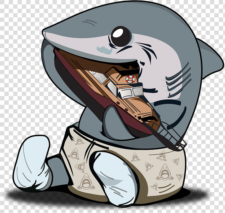 Jaws  Shark  Baby Shark  Orca  Boat  Play  Diaper    Cartoon  HD Png DownloadTransparent PNG