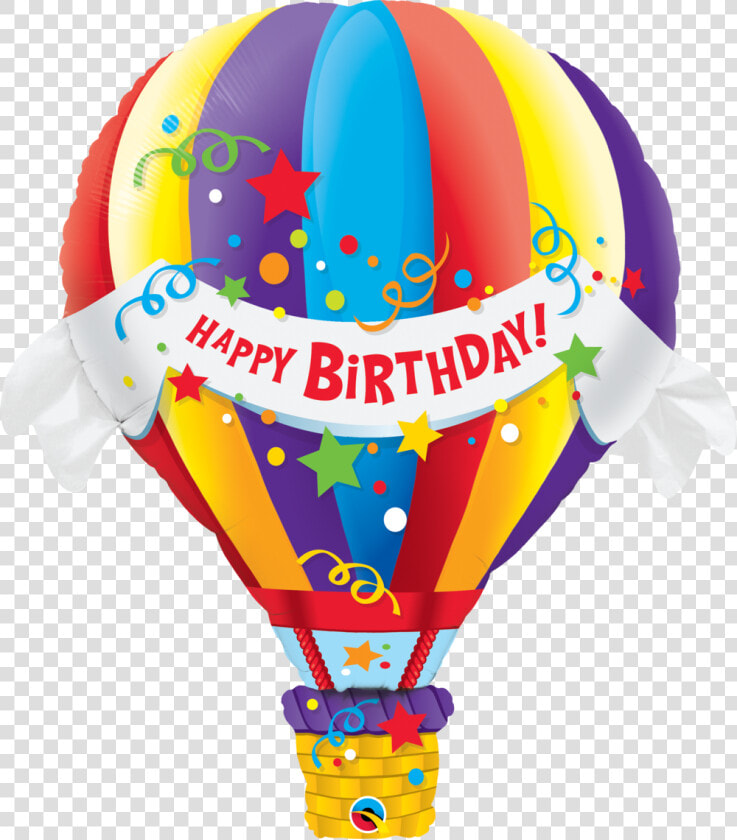 Birthday Hot Air Balloon   Hot Air Balloon Helium Balloon  HD Png DownloadTransparent PNG
