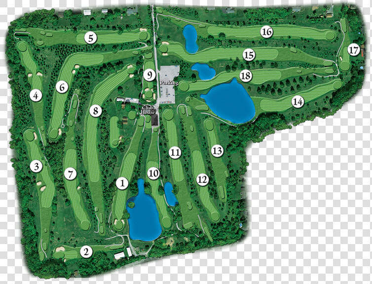 Lakearthurmap   Butler  39 s Golf Course Layout  HD Png DownloadTransparent PNG