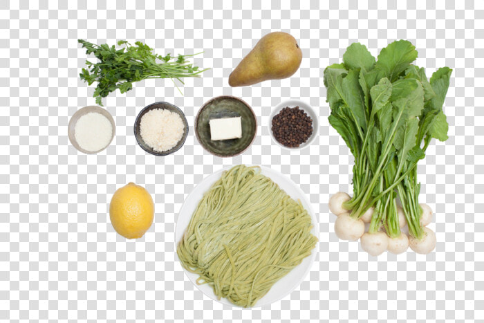 Fresh Turnip Green Cacio E Pepe Pasta With Baby Hakurei   Cruciferous Vegetables  HD Png DownloadTransparent PNG