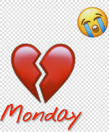  freetoedit  monday  school  💔  😭  smile  emoji  emojiiphone   Heart  HD Png DownloadTransparent PNG