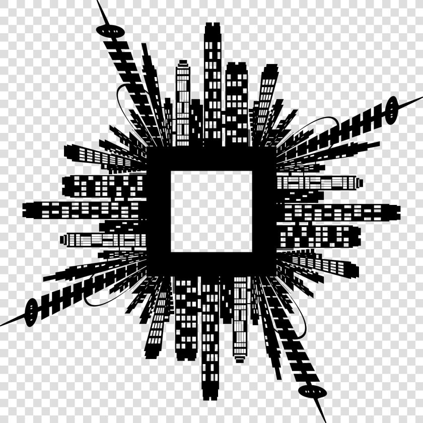Transparent City Skyline Silhouette Png   Urbanization Clipart Png  Png DownloadTransparent PNG