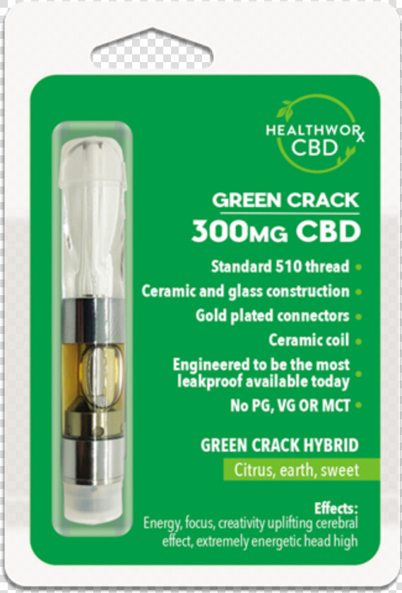Green Crack 300mg Cbd Vaporizer Pen Cartridge By Healthworxcbd   Compact Fluorescent Lamp  HD Png DownloadTransparent PNG