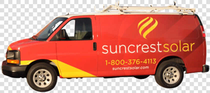 Chevy Van Wrap 3m Vehicle Wrap For Suncrest Solar Fleet   Compact Van  HD Png DownloadTransparent PNG
