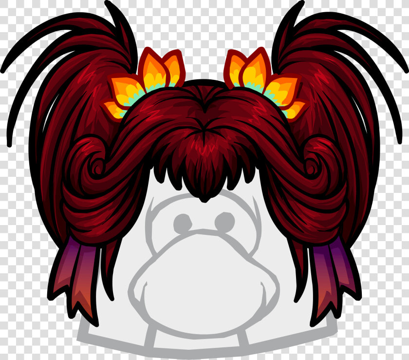 Club Penguin Wiki   Club Penguin Side Ponytail  HD Png DownloadTransparent PNG
