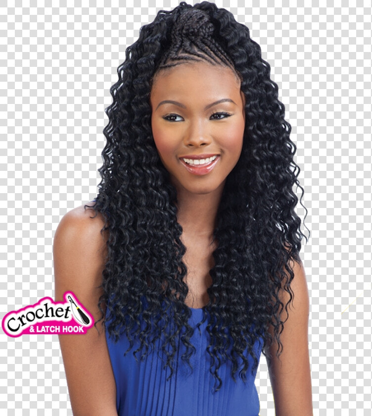 Freetress Synthetic Hair Braids Aruba Curl Braid  HD Png DownloadTransparent PNG
