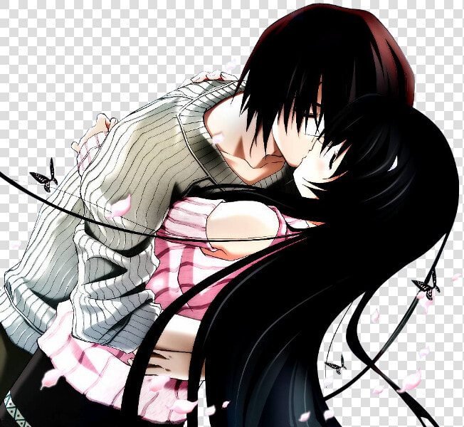 Wallpaper Collection Romantic Love Couple Kissing   Kiss Animated Love Couple  HD Png DownloadTransparent PNG