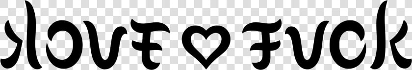 Ambigram Love Fuck Clip Arts   Heart  HD Png DownloadTransparent PNG
