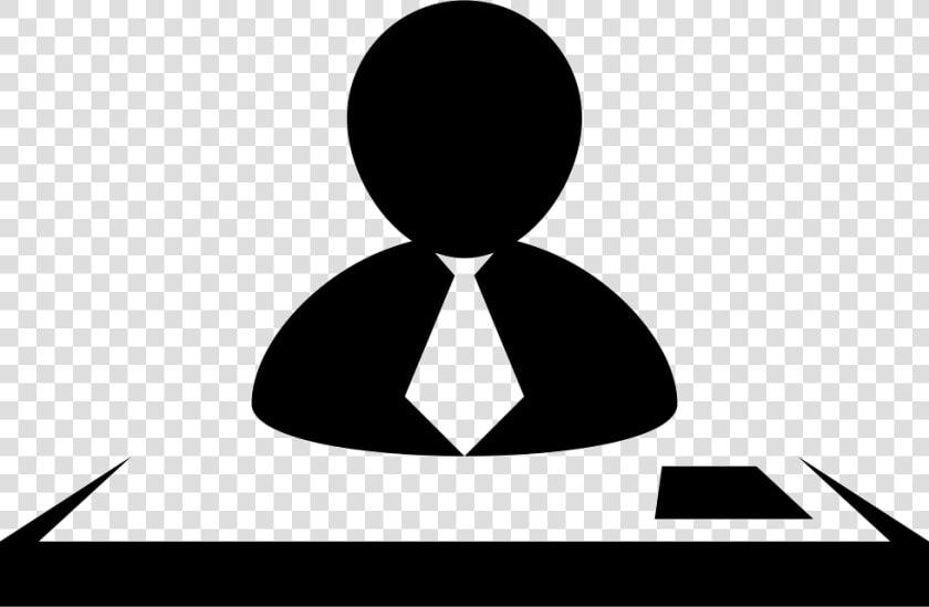 Male Worker Behind A Desk Comments   Job Applications Icon Free  HD Png DownloadTransparent PNG