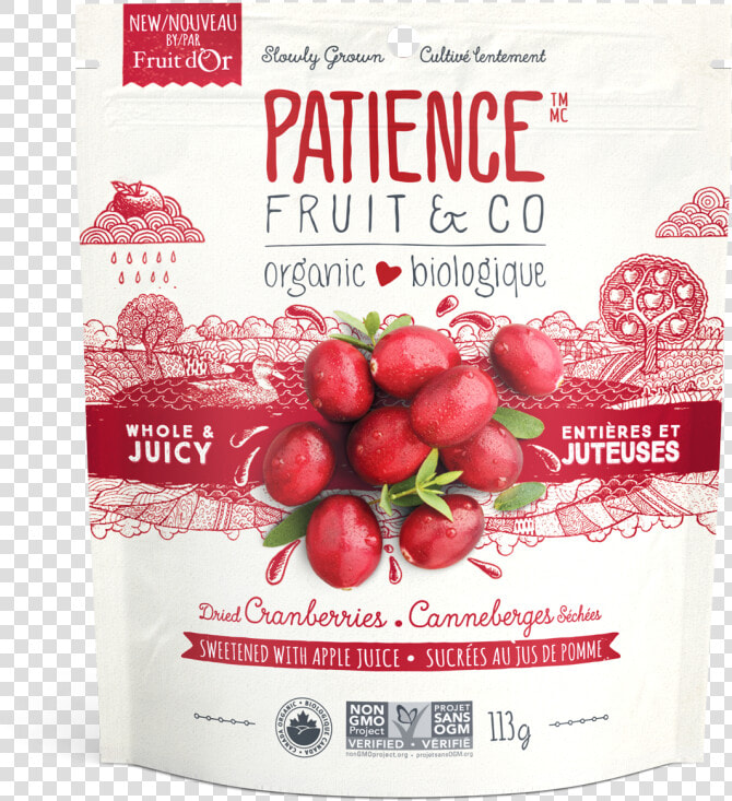 Patience Fruit Company Dried Cranberries  HD Png DownloadTransparent PNG