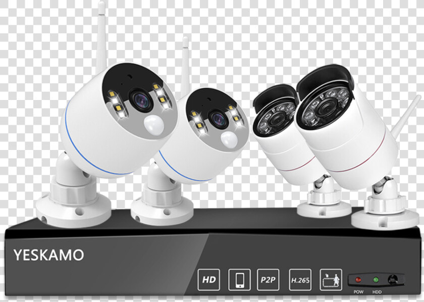 Floodlight Cams amp  Bullet Cameras With Nvr Kit   Network Video Recorder  HD Png DownloadTransparent PNG