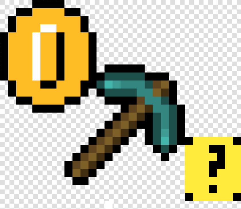 Mine Lucky Blox And Get Mario Coins   Mario Pixel Art Coin  HD Png DownloadTransparent PNG