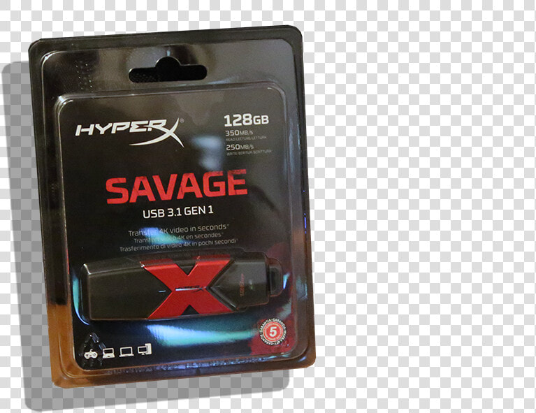 Kingston Hyperx Savage 128 Usb3   Case  HD Png DownloadTransparent PNG