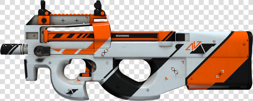 P90 Asiimov Large Rendering   Cs Go P90 Asiimov  HD Png DownloadTransparent PNG